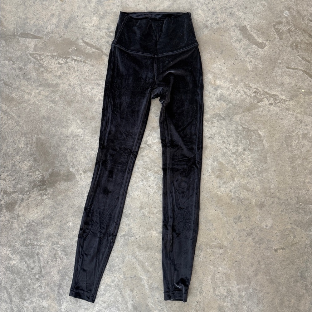Lululemon Wunder Lounge leggings - black velvet